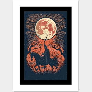 Spooky Horse Rider Posters and Art